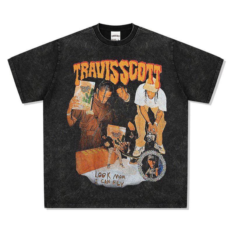 Camiseta Travis Scott "Look Mom I Can Fly"