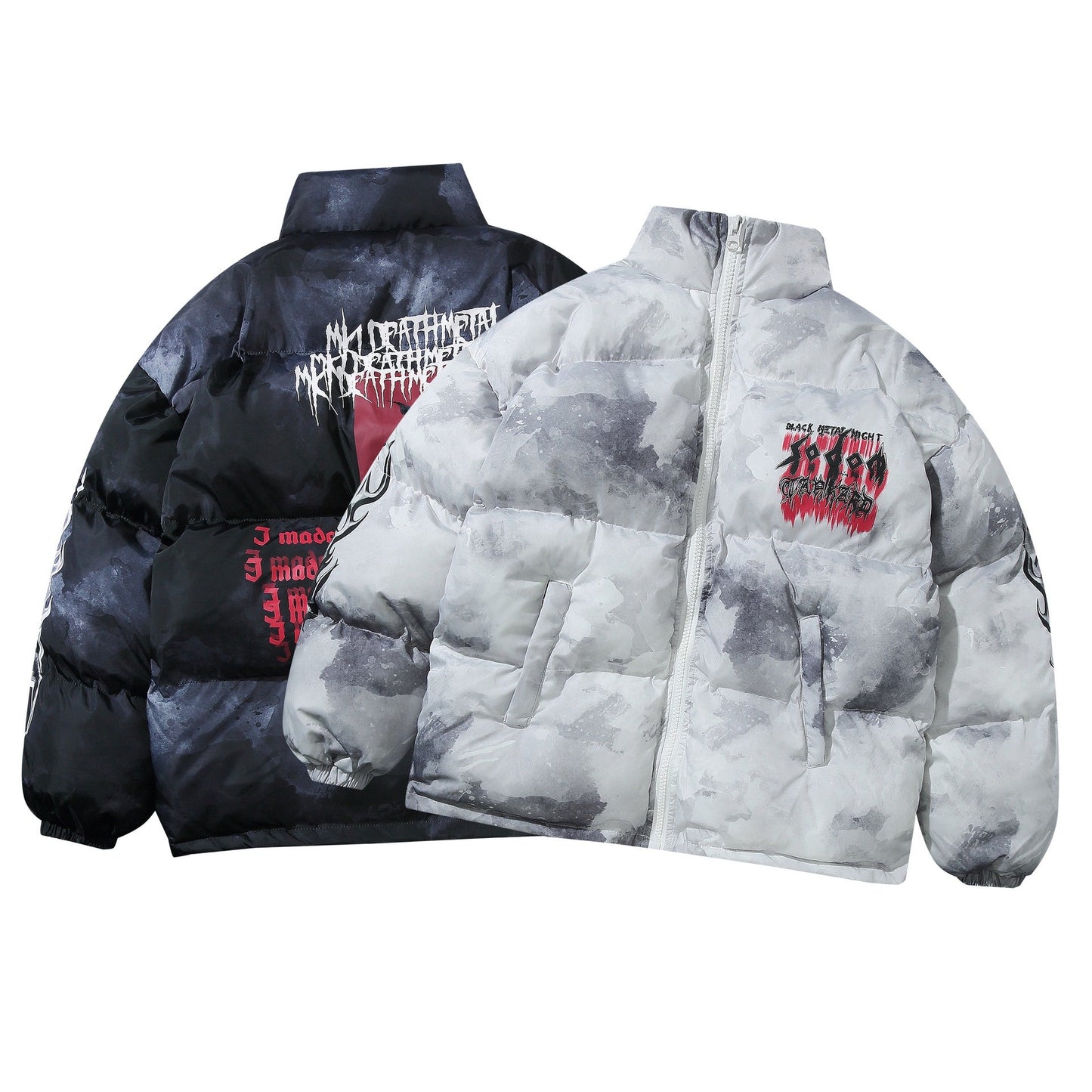 Jaqueta Puffer "Death Metal"