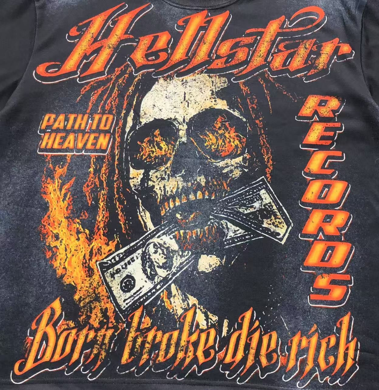 Long Sleeve Hellstar Born Broke Die Rich