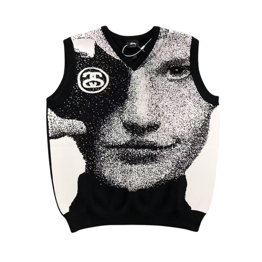 Suéter Stussy Photo Jacquard Vest