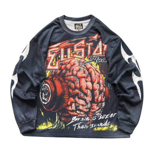 Long Sleeve Hellstar Brain Damaged