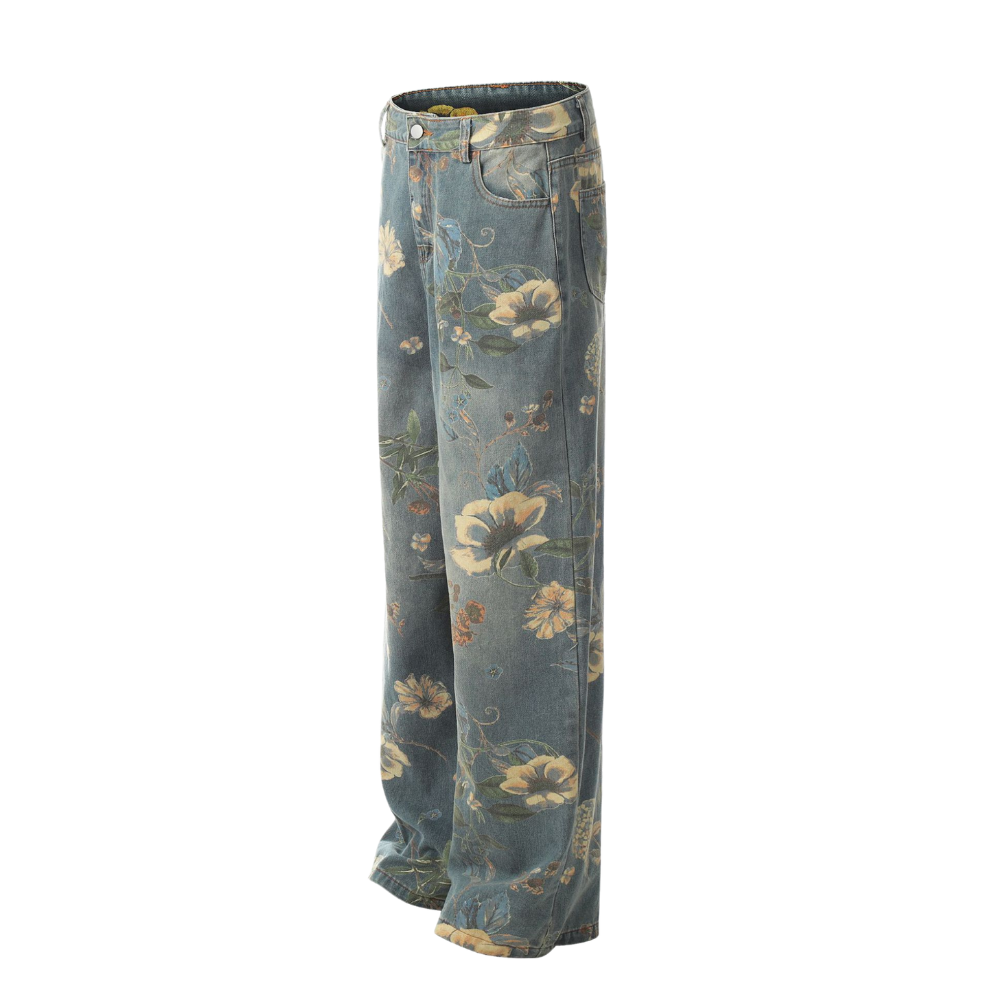 Calça Jeans "Floral"