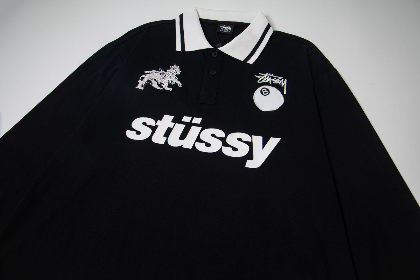 Long Sleeve Stussy Football Polo