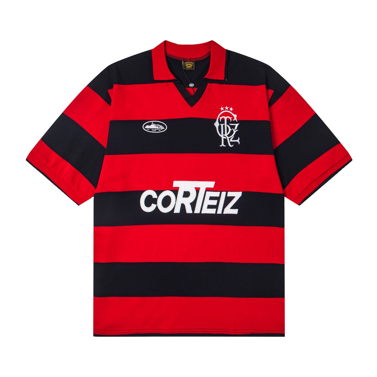 Jersey Corteiz Striped Knit Red