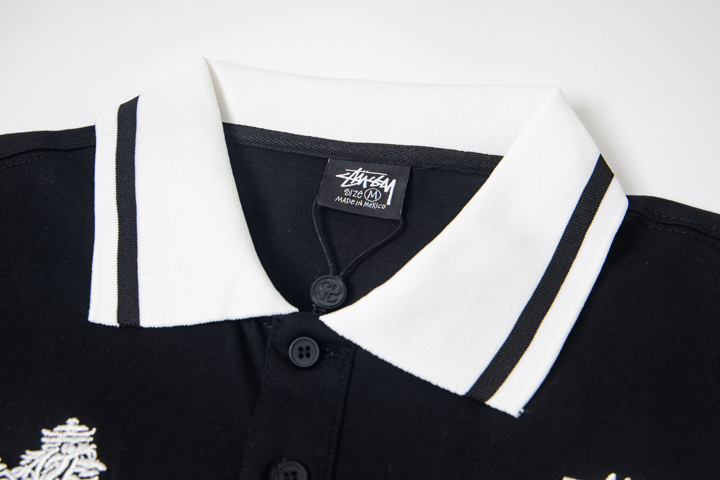 Long Sleeve Stussy Football Polo