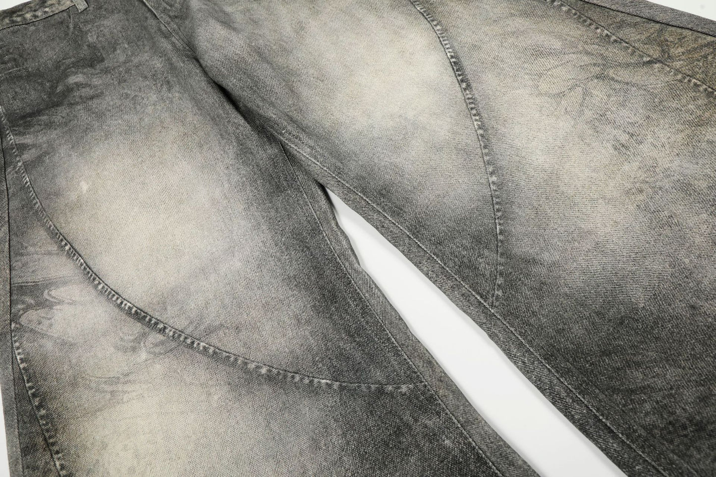 Calça Jeans Baggy "Concrete Wave"