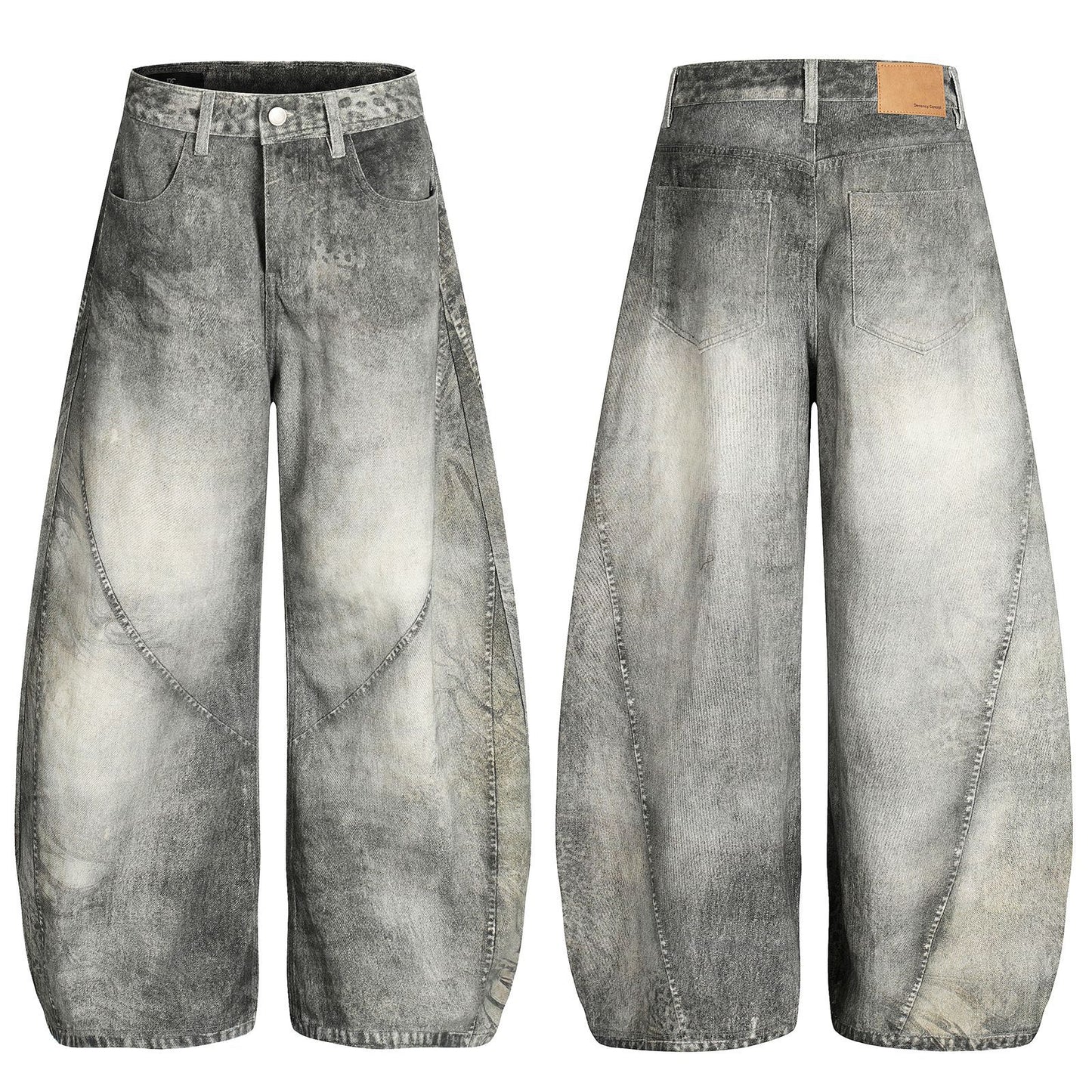 Calça Jeans Baggy "Concrete Wave"