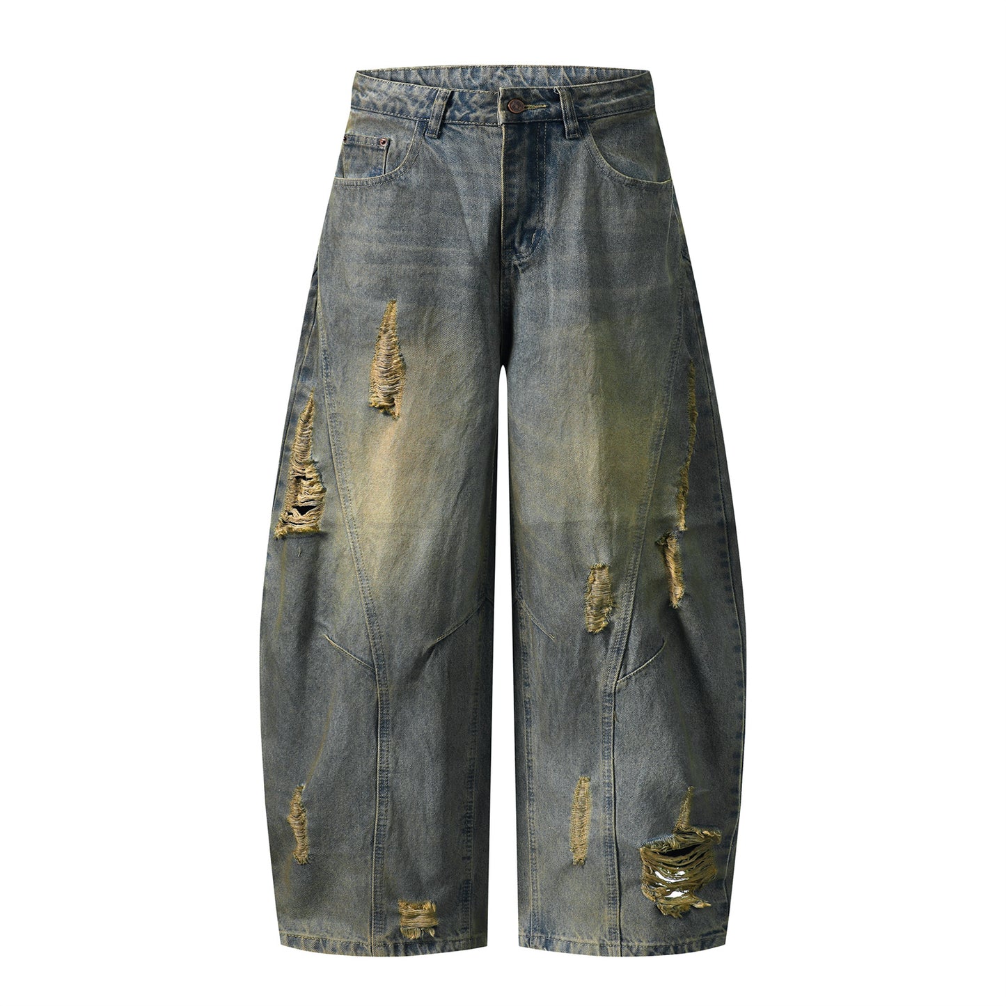 Calça Jeans Baggy "Destroyed"