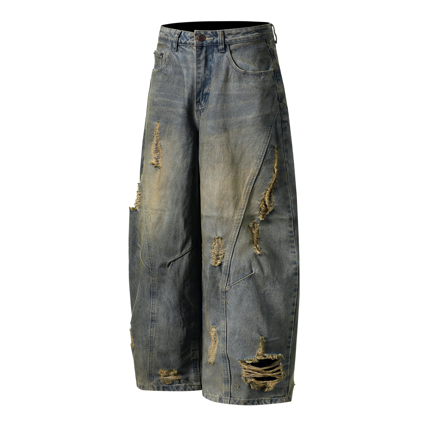 Calça Jeans Baggy "Destroyed"