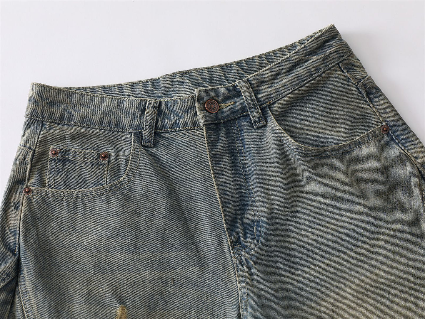 Calça Jeans Baggy "Destroyed"