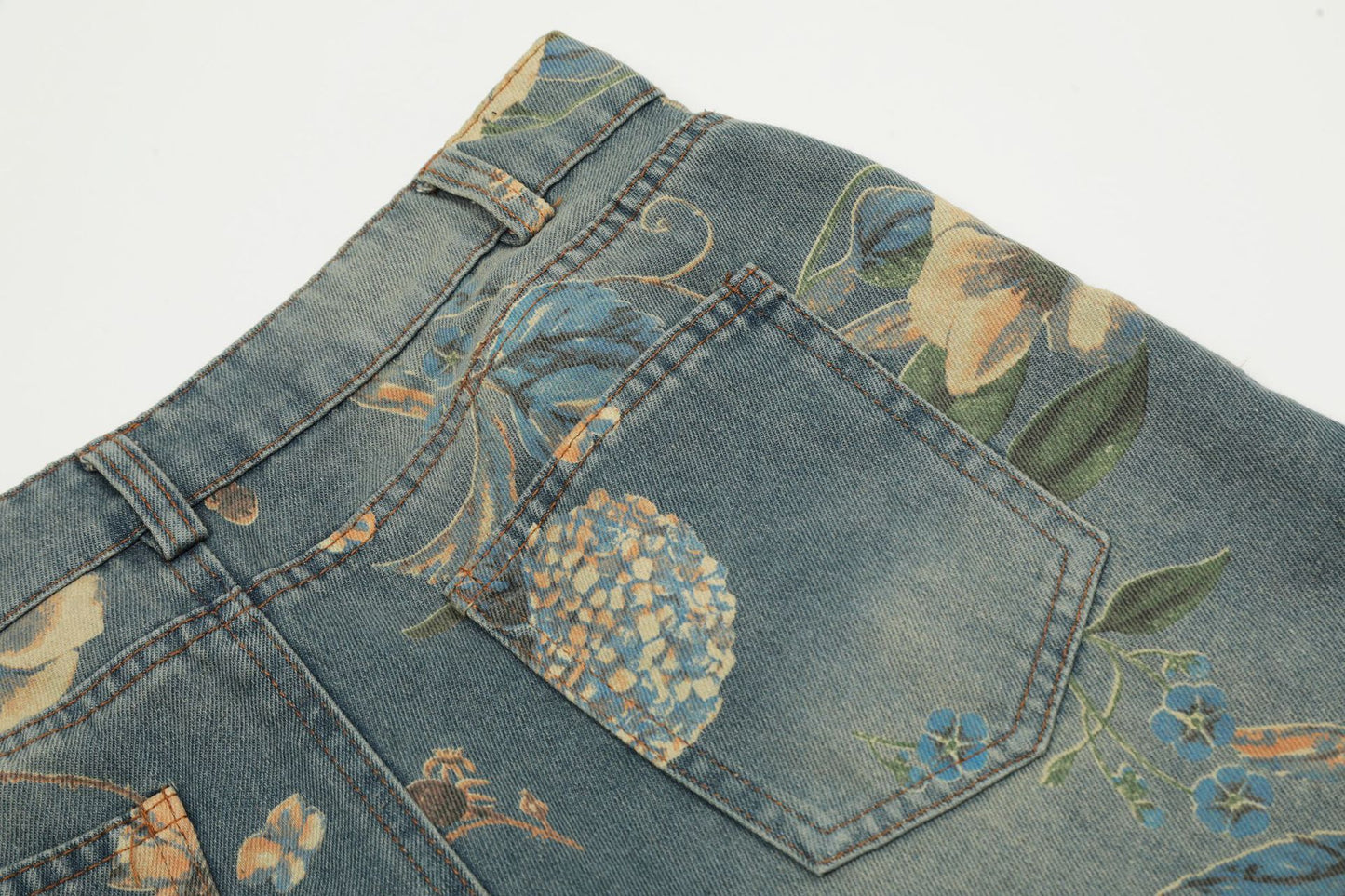 Calça Jeans "Floral"