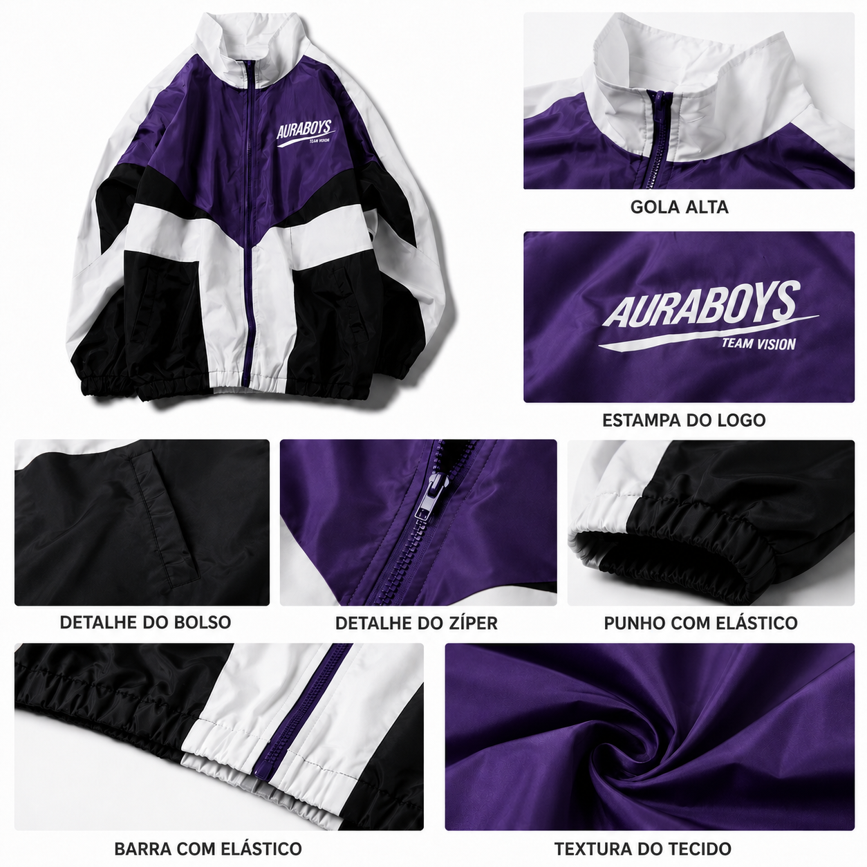 Jaqueta Windbreaker "Auraboys"
