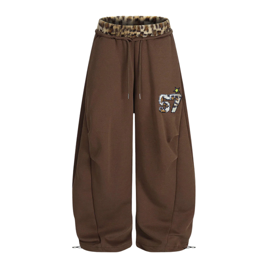 Calça "Leopard" Accent Barrel