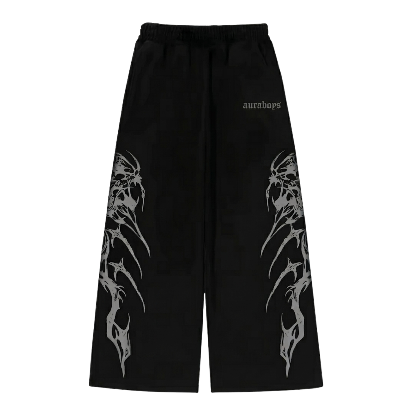 Calça Baggy Moletom Y2K "Tribal"