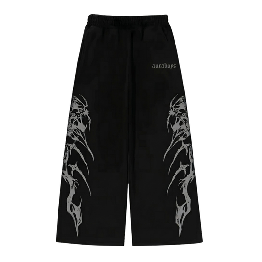 Calça Baggy Moletom Y2K "Tribal"