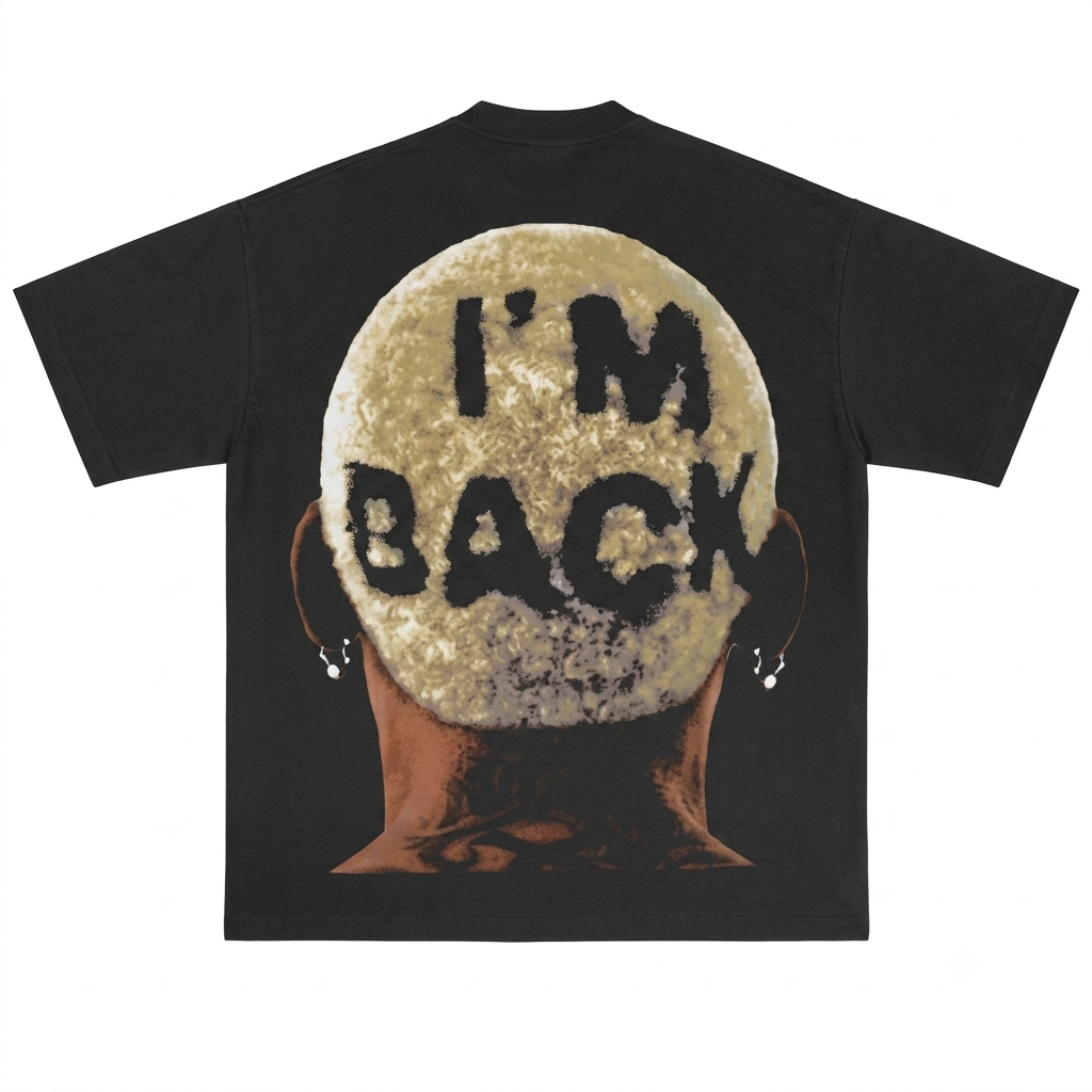 Camiseta Dennis Rodman "I'm Back" Oversized