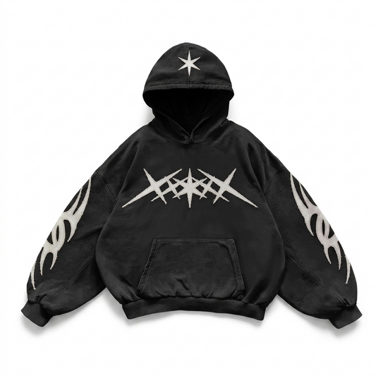 Moletom "Chrome Spine" Oversized