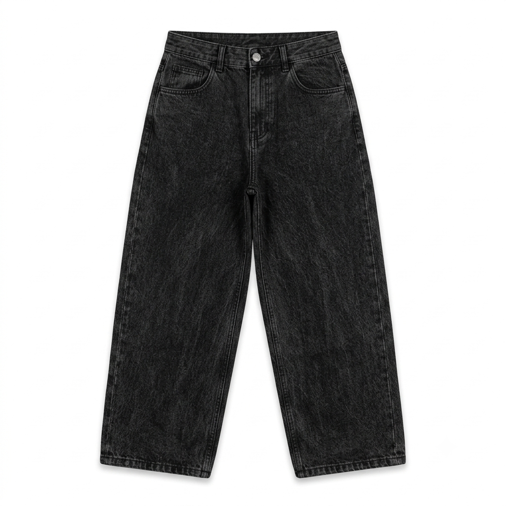 Calça Jeans Baggy "Dark Red"