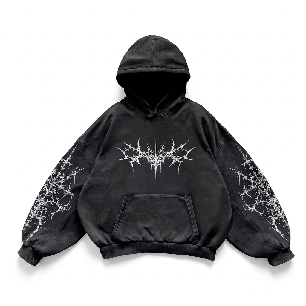 Moletom "Acid Web" Oversized
