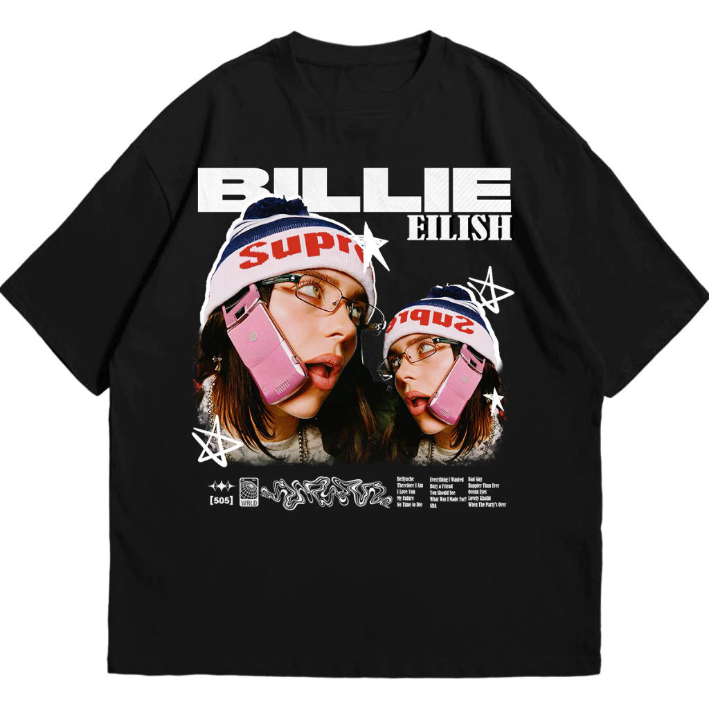 Camiseta Billie Eilish "Faces"